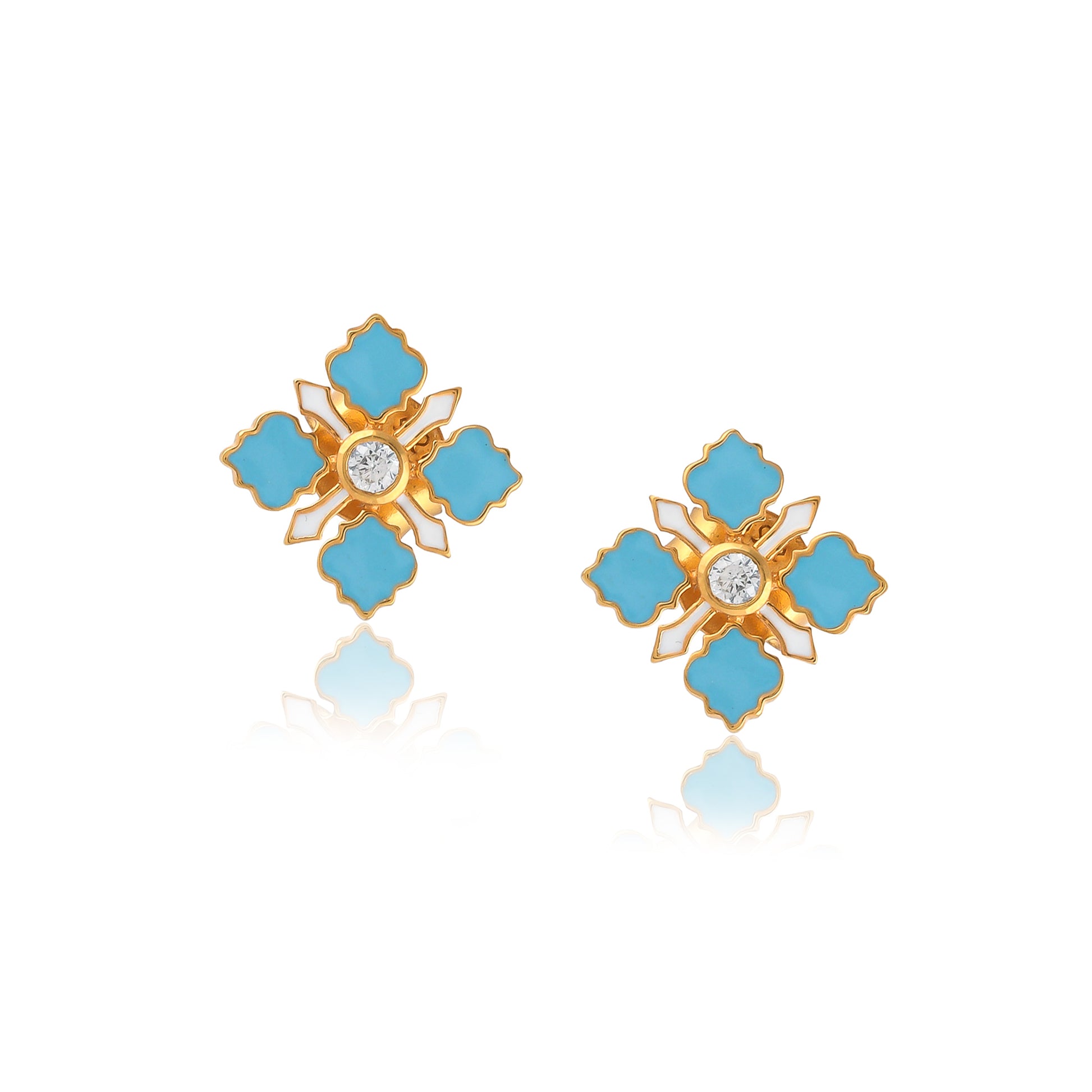 stylish daily wear gold earrings