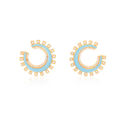 light weight gold earrings for daily wear