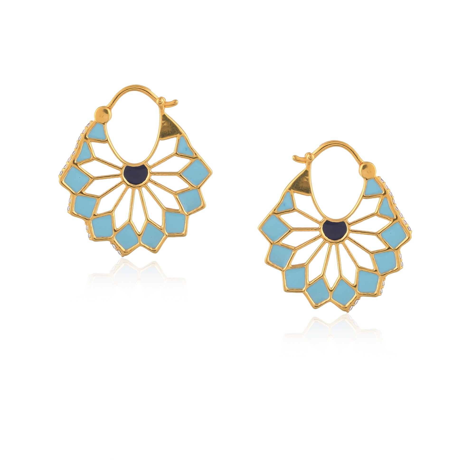 stylish daily wear gold earrings