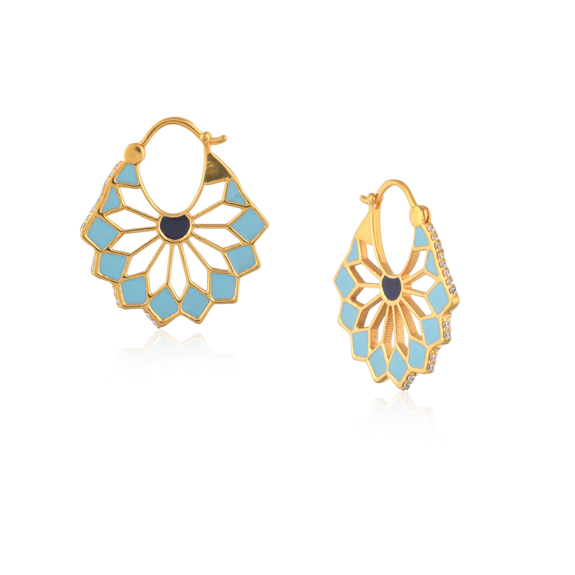 stylish daily wear gold earrings