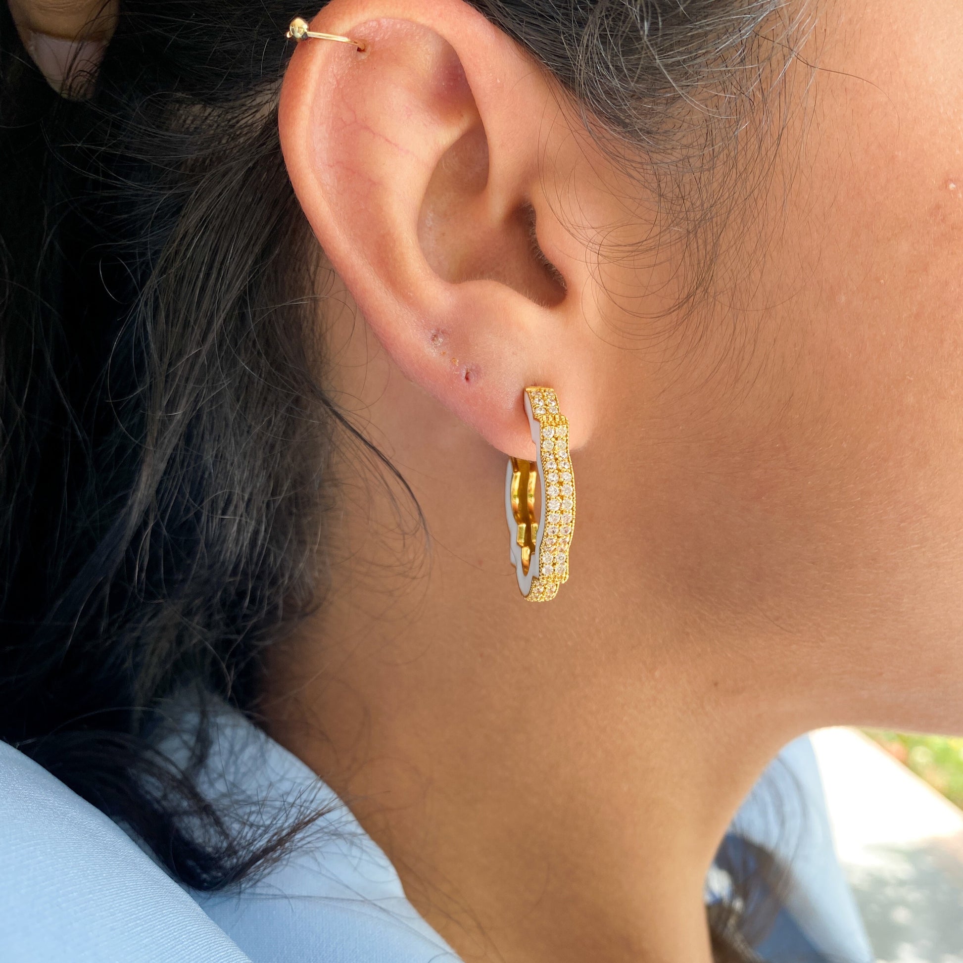 small daily wear gold earrings